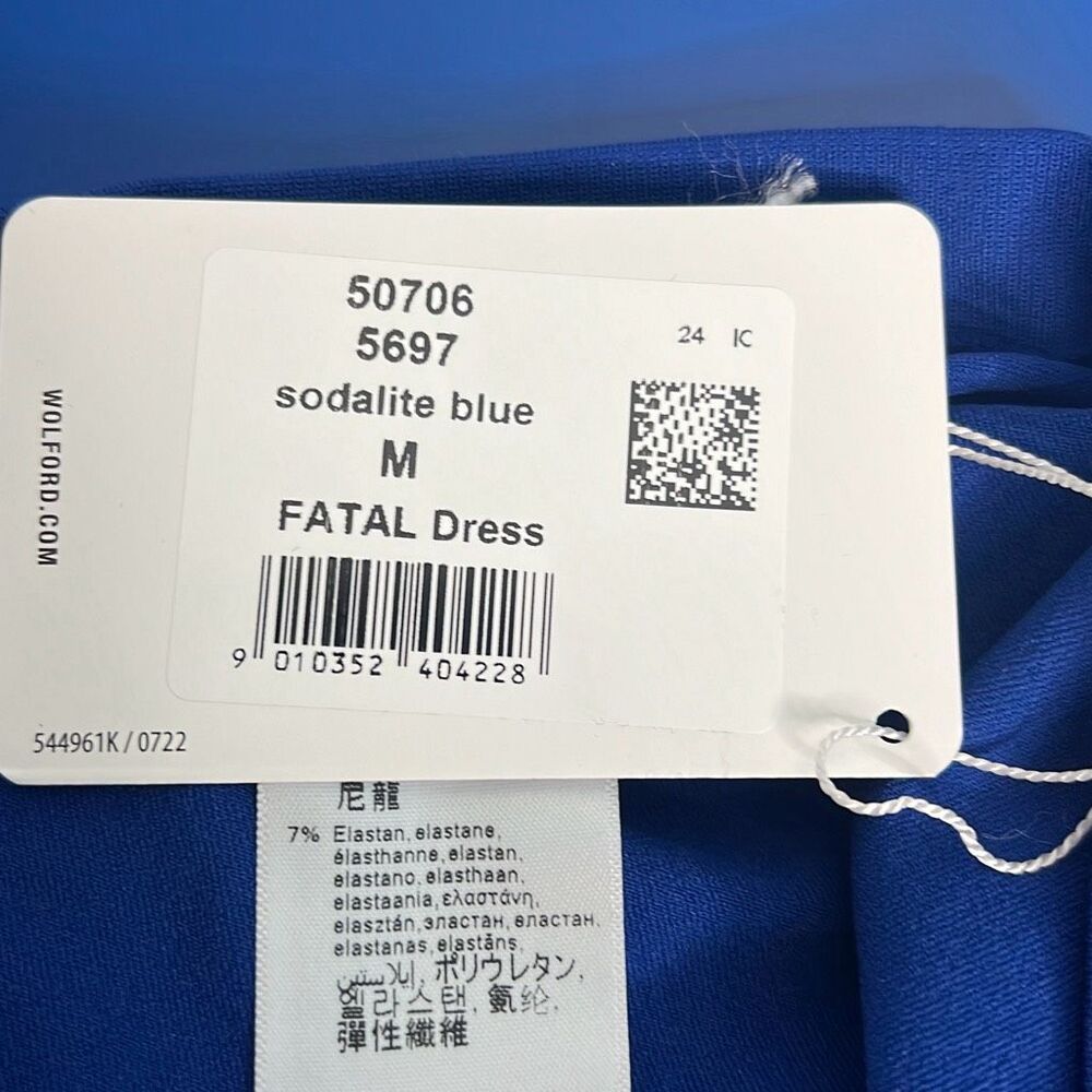 NWT Wolford Fatal Dress M Blue - Picture 10 of 11